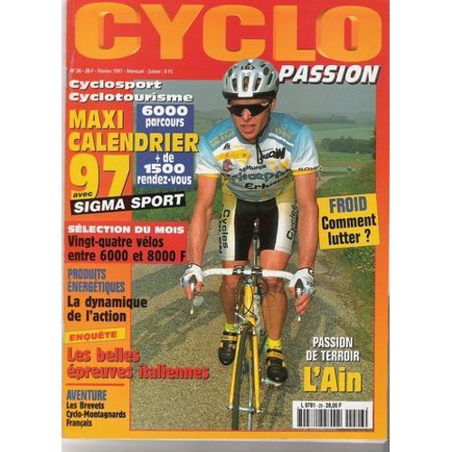 Cyclo Passion  N° 26 : Maxi Calendrier 1997