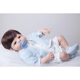 55 Cm Full Body Silicone Reborn Bebe Poupee Jouets Realiste Jouer Maison Jouet Nouveau Ne Garcon Bebe De Noel Cadeau Baignade Douche Jouet Rakuten