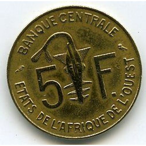 Afrique De L'ouest 5 Francs 1973