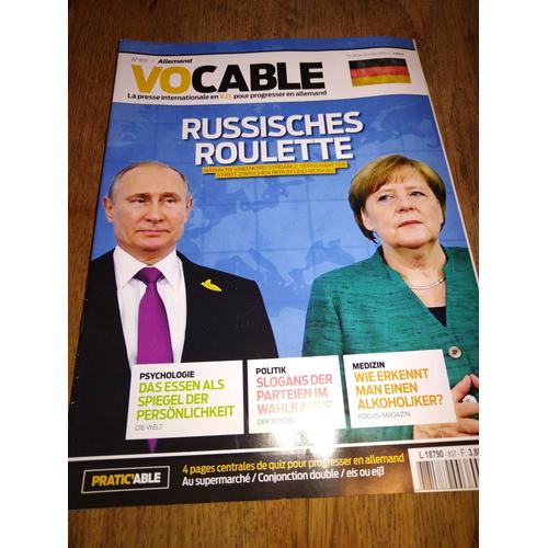 Magazine Vocable Allemand N 837