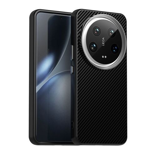 Coque En Fibre De Carbone Pour Xiaomi 14 Ultra, Noir