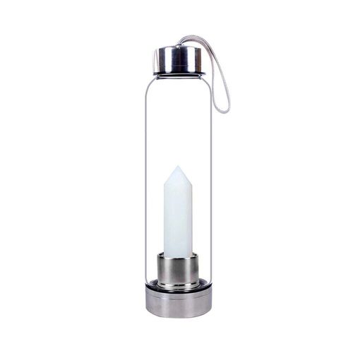 550ml - Opale - Bouteille D'eau En Pierre De Clip Naturel, Oblisque De Gurison, Baguette D'lixir, Quartz, Gemme Colore, Livraison Directe