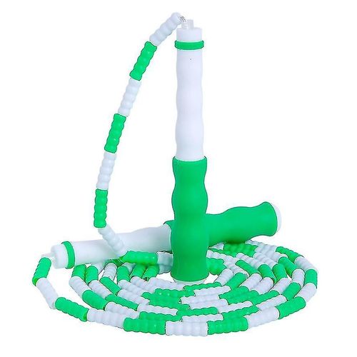 Corde À Sauter À Perles Souples Avec Section Réglable, Corde À Sauter Sans Enchevêtrement, Équipement De Sport De Fitness Vert