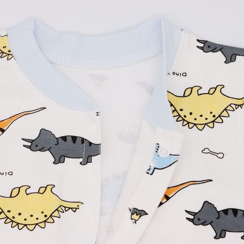 Barboteuse Bébé Garçons Filles Nouveau-Né Pyjama Combinaison Onesies Pyjama Long Manches Vêtements De Nuit 0-12 Mois 9 À 12 Mois Dinosaure