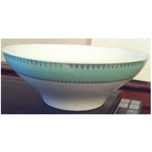 Grand Saladier - En Porcelaine - " F B "