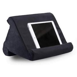 WE Support de tablette et smartphone pour lit, canapé, voiture ou autre  surface inégale. Flexible et pliable pour une taille compacte. Noir.