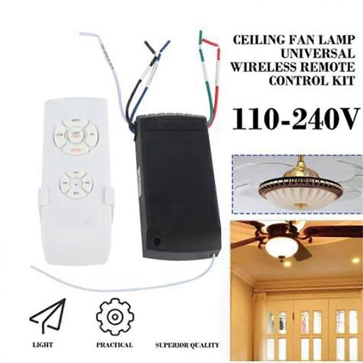 110 220v Smart Plafond Ventilateur Lampe Télécommande Ventilateurs ...