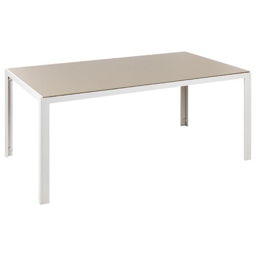 Table De Jardin Beige 160 X 90 Cm Catania