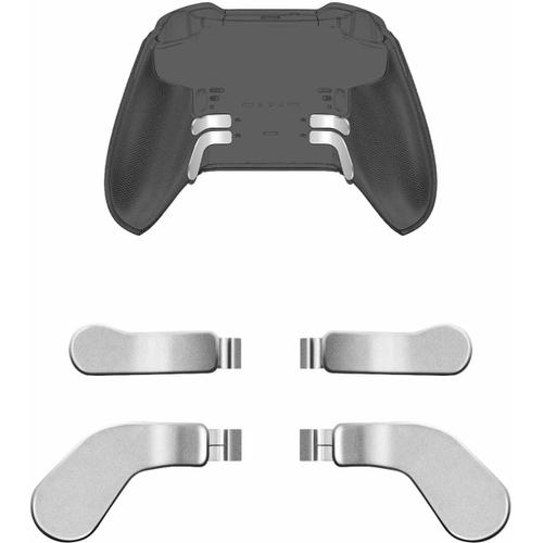 Palettes Métalliques En Acier Inoxydable Pour Xbox One Elite Séries 2 Manette, Argent - 4 Pcs