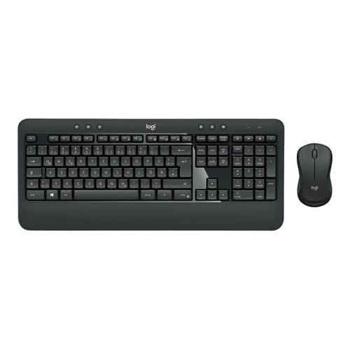 Logitech MK540 Avancé - Ensemble clavier et souris - sans fil - 2.4 GHz - Allemand