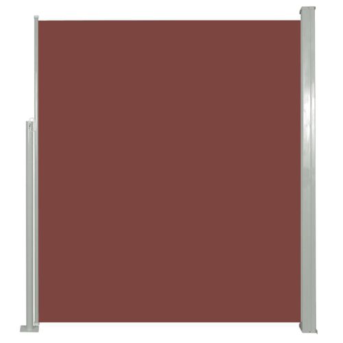 Auvent Paravent Store Brise-Vue Latéral Rétractable De Patio Jardin Terrasse Balcon Protection Visuelle Écran 160 X 300 Cm Marron Helloshop26 02_0007275