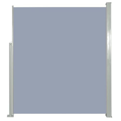 Auvent Paravent Store Brise-Vue Latéral Rétractable De Patio Jardin Terrasse Balcon Protection Visuelle Écran 160 X 300 Cm Gris Helloshop26 02_0007273