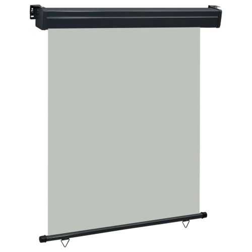 Auvent Paravent Store Brise-Vue Latéral Rétractable De Patio Jardin Terrasse Balcon Protection Visuelle Écran 140 X 250 Cm Gris Helloshop26 02_0007012