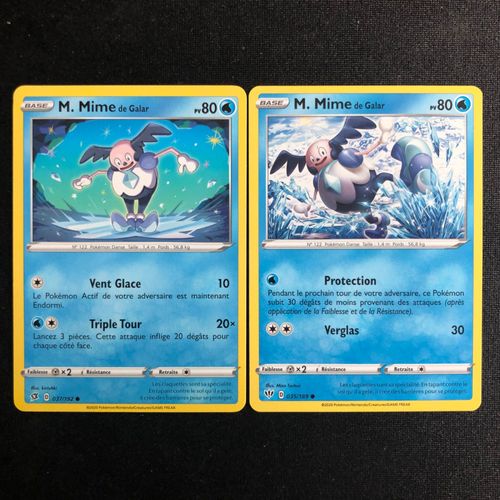 M.Mime Clash Des Rebelles (37/192) + M.Mime Ténèbres Embrasées (35/189)