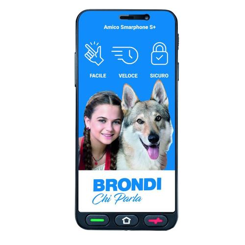 Brondi 10279080 smartphone 14,5 cm (5.7') Double SIM Android 12 Go edition 4G USB Type-C 2 Go 16 Go 2800 mAh Noir