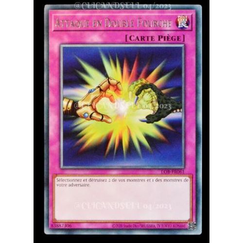 Yu Gi Oh Lob Fr061 Attaque En Double Fourche Rare