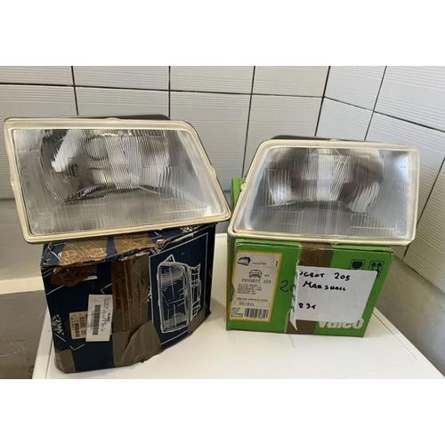 Peugeot 205 Gti Phare H4 Droit Gauche Headlight Peugeot 205 Gti Cti  061831 Valeo 061830 Headlight 061829 Valeo 061828