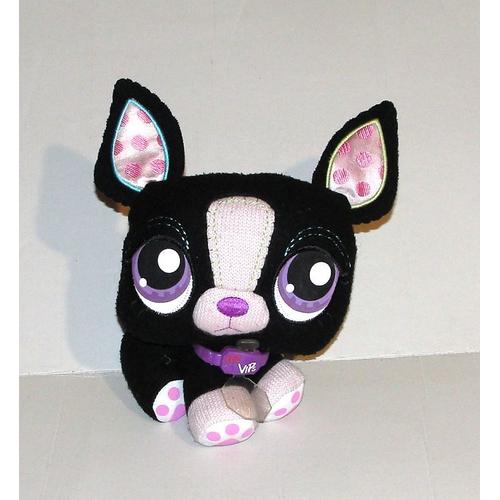 Peluche Chat Noir Rose Littlest Petshop Lps Vips Pet Shop