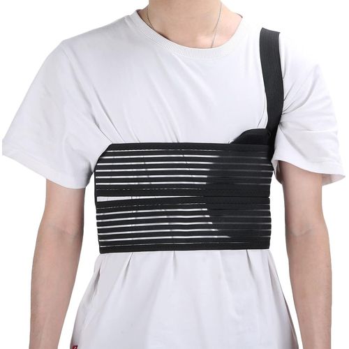 Orthèse Thoracique Cassée Réglable, Ceinture De Poitrine Élastique, Unisexe Hommes Femmes Ceinture De Protection Thoracique Respirante, Compression Et Soutien Côtes Fracturées Et Post-Chirurgicales(M)