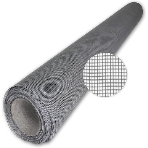 Moustiquaire En Gaze - Protection Anti-Insectes - Tissu En Fibre De Verre Transparent, Résistant Aux Uv, Vendu Au Mètre - 10m, Gris