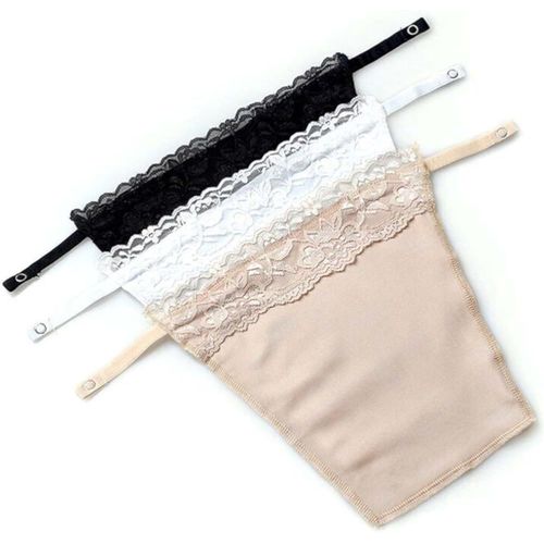 Lot De 3 Camisoles En Dentelle À Clipser Pour Femme