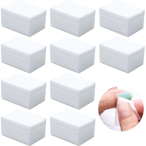 Lingettes En Coton Non Pelucheuses, Cotons Cellulose Non Pelucheux, Nettoyage Coton Ongles Gel, 400 Pièces Lingettes Coton Ongles Gel, Lingettes Dissolvantes Absorbantes, Lingettes Dissolvantes 