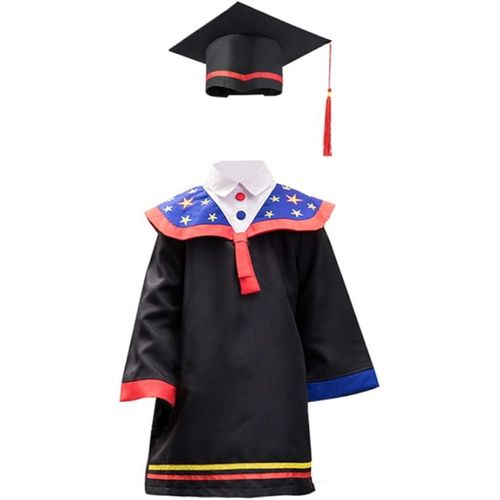 1 Ensemble De Robe De Graduation Pour Enfants Robe De Graduation De Maternelle Préscolaire Avec Casquette Cadeau De Graduation