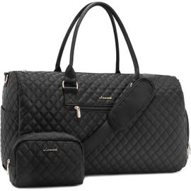 2x sac de voyage 45x36x20 pliable gym sac à bandoulière sac de sport valise  de voyage à main 40l noir