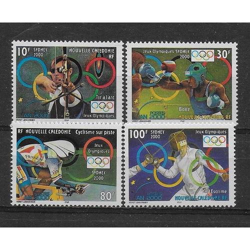 Nouvelle-Caledonie 2000 : Jeux Olympiques De Sydney (Australie) : Disciplines : Tir À L'arc / Boxe / Cyclisme Sur Piste / Escrime : Série Entière De 4 Timbres À 220 F. Neufs **