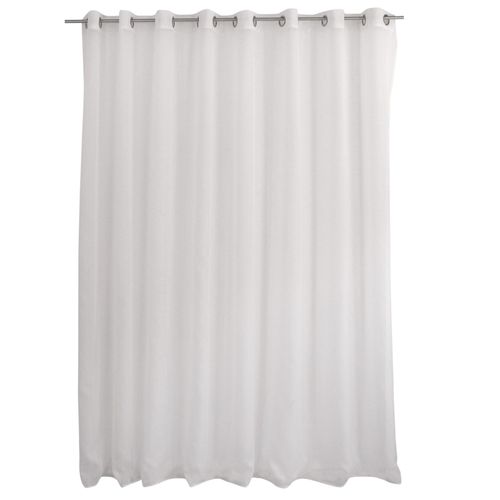 Voilage Grande Largeur Sablé - 300 X 240 Cm - Blanc