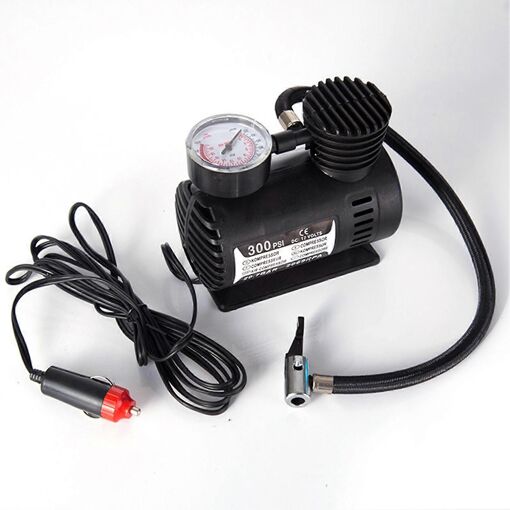 300psi 12v Mini Compresseur D'air Auto Voiture Pneu Électrique Pomp...