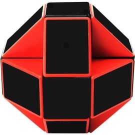 Serpent Magique Snake Puzzle Cube, Noir Rougemagic Cube Avec Autocollant De Pvc Pour Enfants Et Adultes
