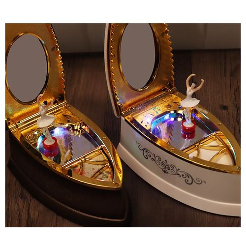 Boîte À Musique En Fer Rétro, Machine À Musique Classique, Ballerine Légère, Ornements Européens Pour La Maison, Boîte À Musique Cadeau