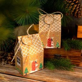 Noël en bois Calendrier de l'Avent Porte-chocolat Compte à rebours