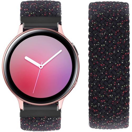 Bracelets Élastiques 20mm Compatibles Pour Samsung Galaxy Watch 4 Classic/Active 2/Galaxy Watch 3 41 Mm/Galaxy Watch 42 Mm/Garmin Forerunner 245 Bracelet En Nylon Tressé Pour Boucle De Sport