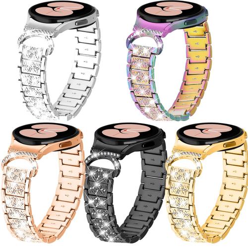 Bracelet De 20mm Compatible Avec Galaxy Watch 5/4 Bracelets De En Rechange Imprimés Silicone Souple Pour Samsung Galaxy Watch 5/4 40mm 44mm/Galaxy Watch 4 Classic 42mm 46mm
