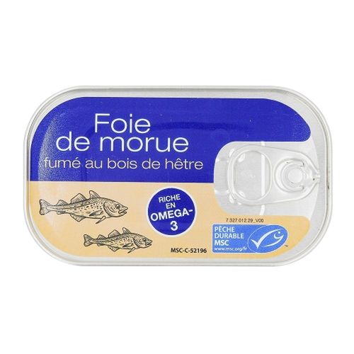 Foie De Morue Fumé - Boîte 120g