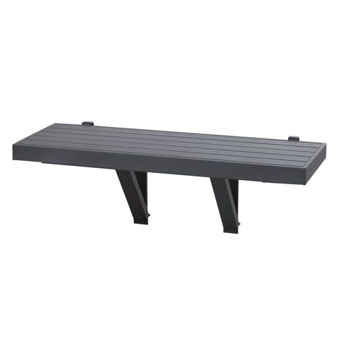 Bout De Canapé De Jardin Professionnel En Aluminium Gris Anthracite