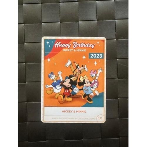 Carte Disney Anniversaire Mickey Et Minnie 2023