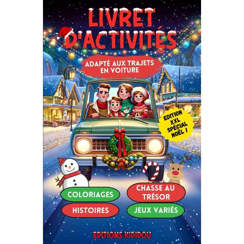 Livret D'activités En Voiture Multijeux De Noël Pour Enfant Dès 4 Ans, Format Poche Pour Les Vacances, Voyage, Trajet, Voiture, Maison, Pour Garçon, ... Cadeau Idéal, Occupation: "On Arrive Quand ?"