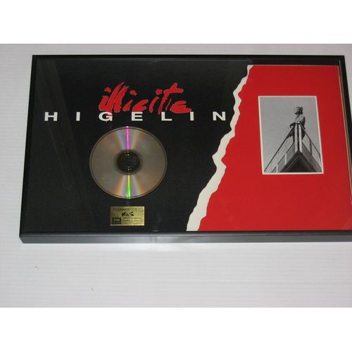 Jacques Higelin " Illicite " Disque D'or