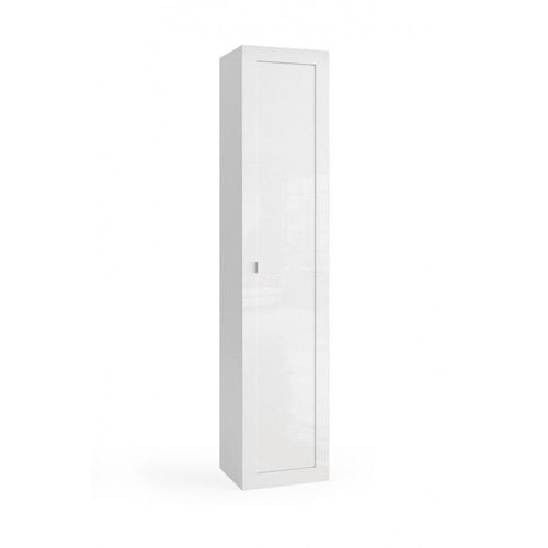 Armoire De Salle De Bains, 1 Porte, Collection Cisa. Coloris Blanc Brillant
