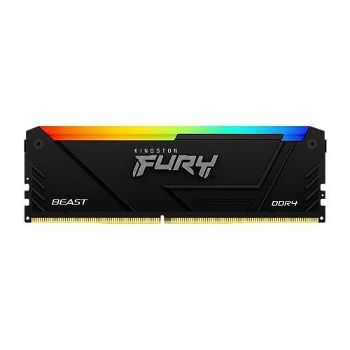 Kingston FURY Beast RGB - DDR4 - module - 8 Go - DIMM 288 broches - 3600 MT/s / PC4-28800 - CL17 - 1.35 V - mémoire sans tampon - non ECC