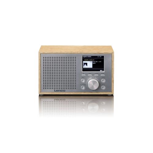 Radio DAB+/FM compacte et élégante avec Bluetooth® et caisson en bois Lenco Bois