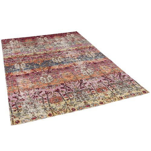 Pergamon Tapis Design À Poils Courts Modern Vintage Orient Motif Rose 160x230 Cm