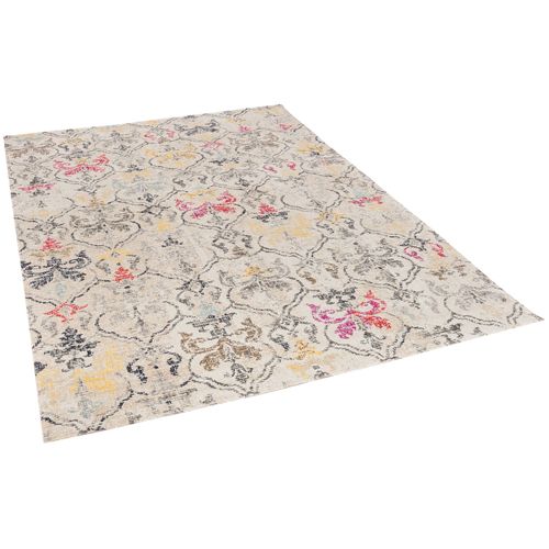 Pergamon Tapis Design À Poils Courts Modern Vintage Orient Motif Crème 160x230 Cm