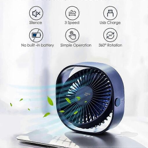 Ventilateur USB Mini Ventilateur Portable Ventilateur Silencieux Ve...
