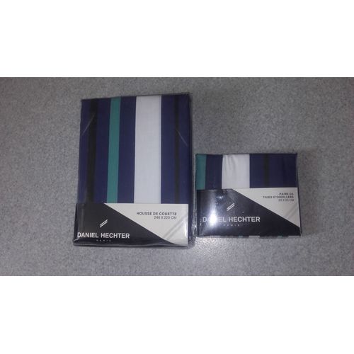 Parure De Lit Neuve "Daniel Hechter"