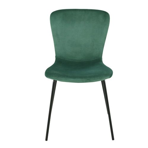 Chaise En Velours Vert Sapin