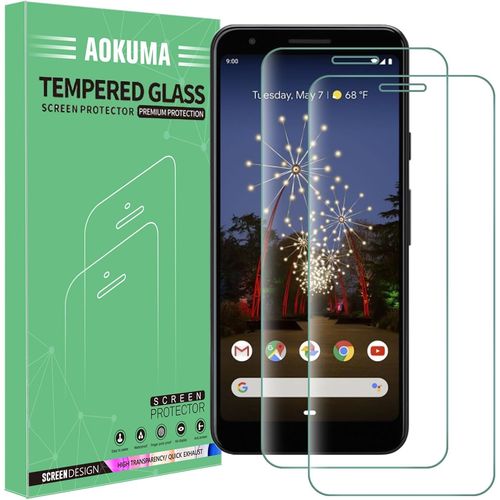 Sup Google Pixel 3a Tempered Glass, [Pack Of 2] Tempered Glass Google Pixel 3a [0.26mm] [Extreme Scratch Resistant] [High Definition] Easy Installation Screen Protector Film